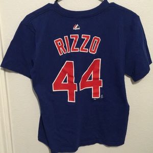 Majestic Cubs Anthony Rizzo Player T Shirt Youth L